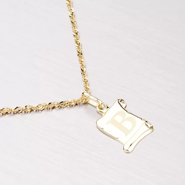 Zlatý prívesok - písmenko B 43-2064B