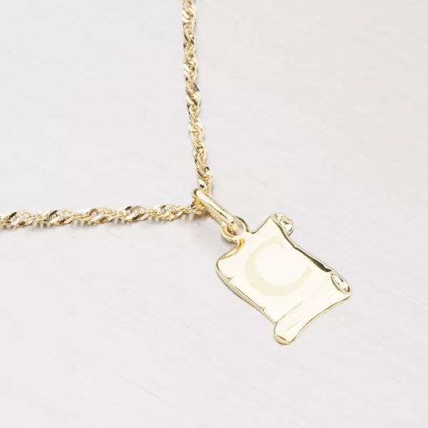 Zlatý prívesok - písmenko C 43-2064C