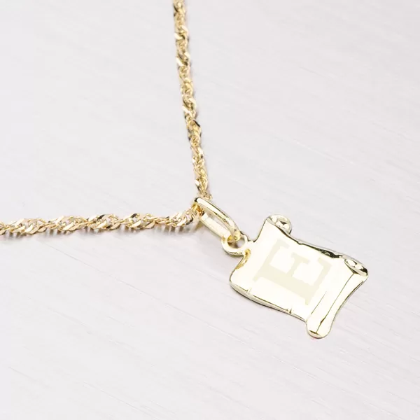 Zlatý prívesok - písmenko E 43-2064E