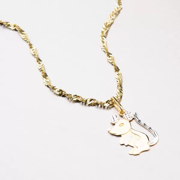 Zlatý prívesok - Myš 43-2410