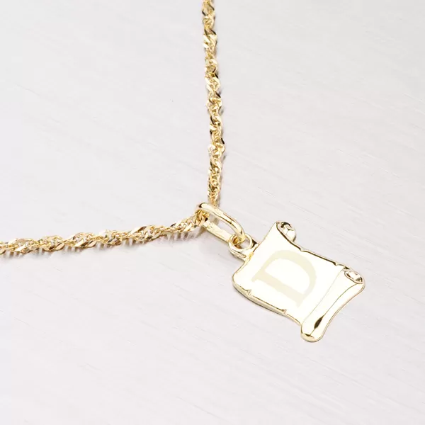 Zlatý prívesok - písmenko D 43-2064D