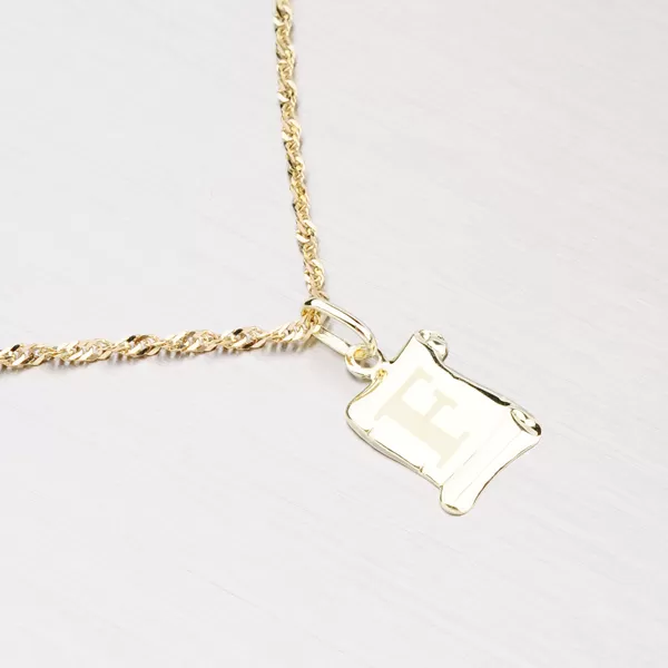 Zlatý prívesok - písmenko F 43-2064F