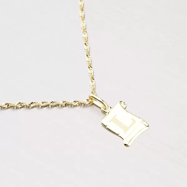 Zlatý prívesok - písmenko L 43-2064L