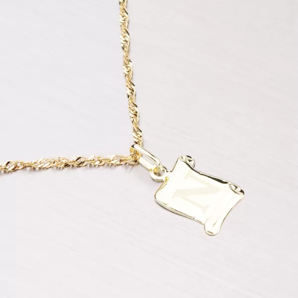 Zlatý prívesok - písmenko N 43-2064N