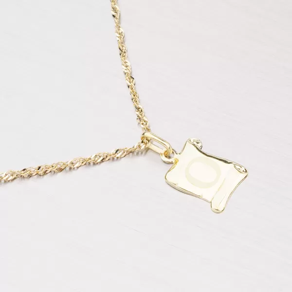 Zlatý prívesok - písmenko O 43-2064O