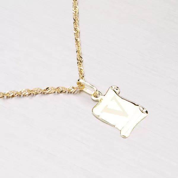 Zlatý prívesok - písmenko V 43-2064V