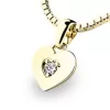 Zlatý prívesok srdca 10874-ZL-ZIR