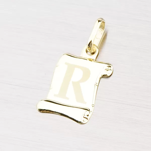 Zlatý prívesok - písmenko R 43-2064R