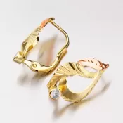 Zlaté náušnice so zirkónmi 52NK-019