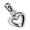 Prívesok - srdce s diamantom DF1603