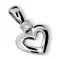 Prívesok - srdce s diamantom DF1603