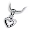 Prívesok - srdce s diamantom DF1603