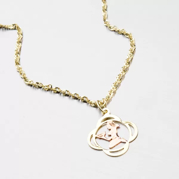 Zlatý prívesok - Panna 43-2080-08