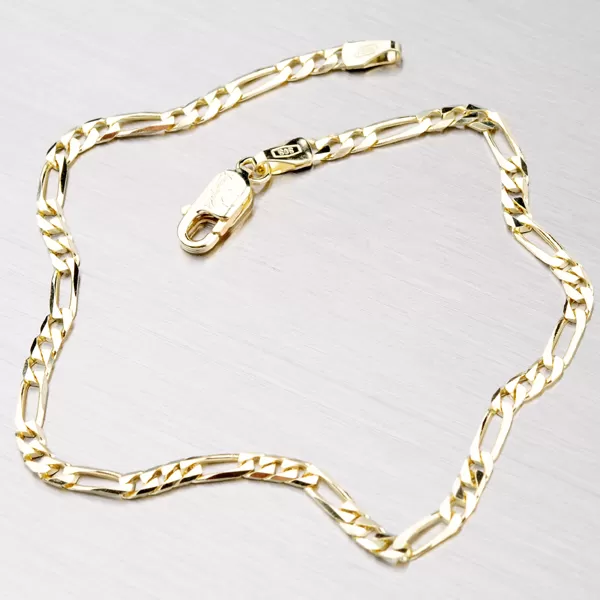 Zlatý náramok - Figaro 3+1 44-1115