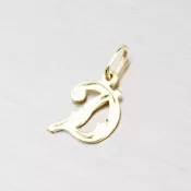 Zlatý prívesok - písmenko D 2-4002-D