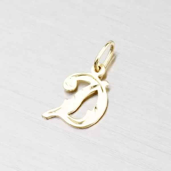Zlatý prívesok - písmenko D 2-4002-D