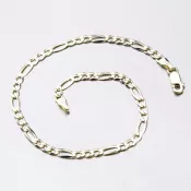 Zlatý náramok - Figaro 3+1 44-1185