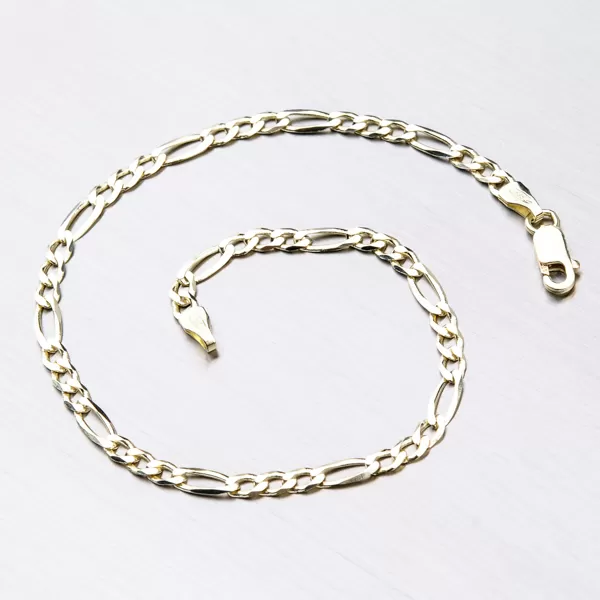 Zlatý náramok - Figaro 3+1 44-1185