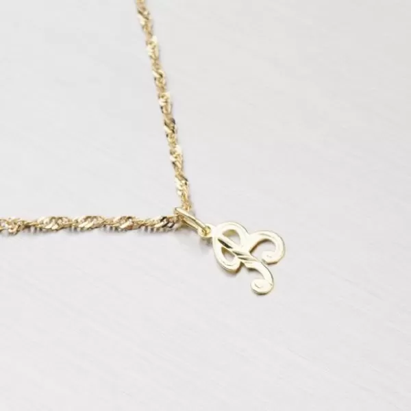 Zlatý prívesok - písmenko B 2-4002-B