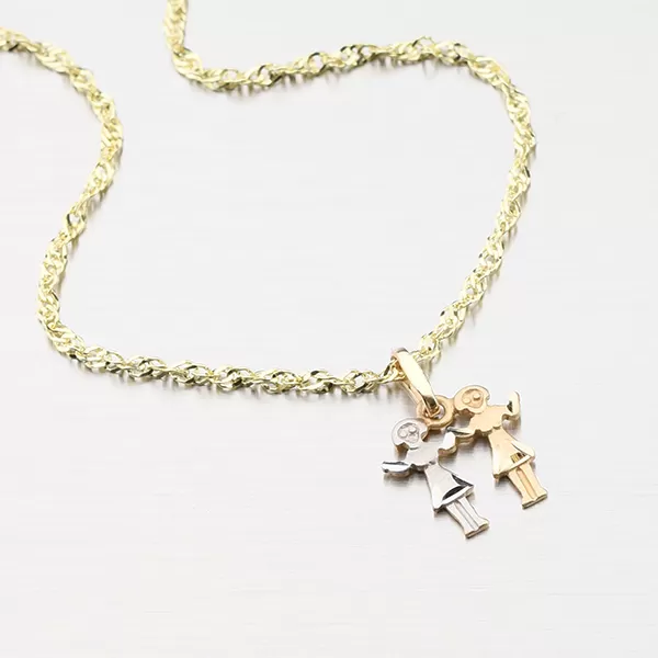 Zlatý prívesok - Blíženci 43-2071-05