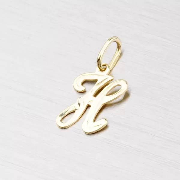 Zlatý prívesok - písmenko H 2-4002-H