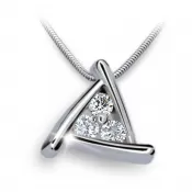 Zlatý prívesok so zirkónmi DZ1926