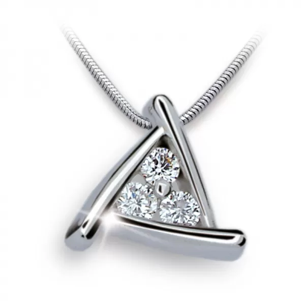 Zlatý prívesok so zirkónmi DZ1926