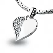 Zlatý prívesok srdca 10880-B-ZIR