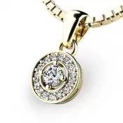 Zlatý prívesok zo žltého zlata 10922-ZL-ZIR