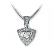 Prívesok zo zlata so zirkónmi DZ1991