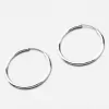 Krúžky z bieleho zlata 20 mm 12-057