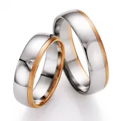 Snubné prstene s diamantom SP-717