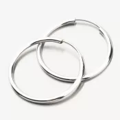 Krúžky z bieleho zlata 20 mm 12-057