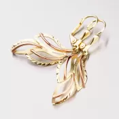 Náušnice zo zlata - ručná výroba s gravírovaním 52NK-368