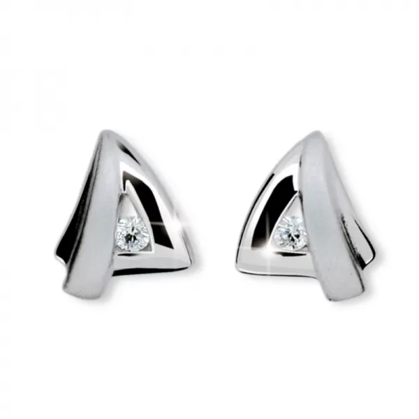 Náušnice zo zlata so zirkónmi DZ1865