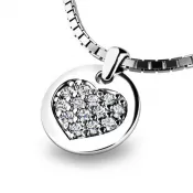 Zlatý prívesok srdca 10882-B-ZIR