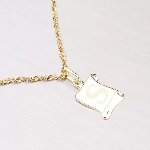 Zlatý pergamen s písmenkom S 43-2064S