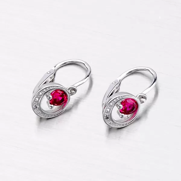 Detské náušnice z bieleho zlata 52DN-1997BČB