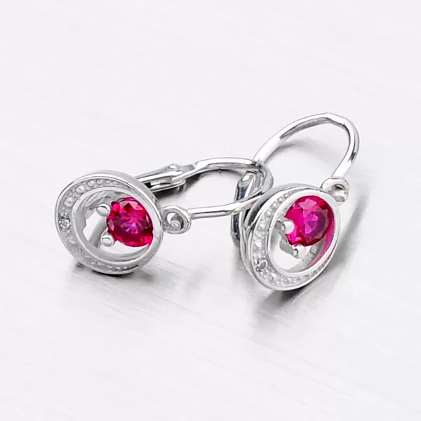 Detské náušnice z bieleho zlata 52DN-1997BČB