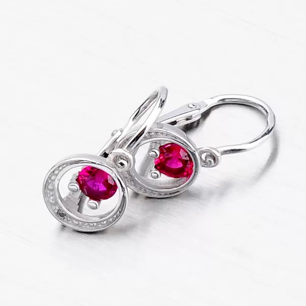 Detské náušnice z bieleho zlata 52DN-1997BČB