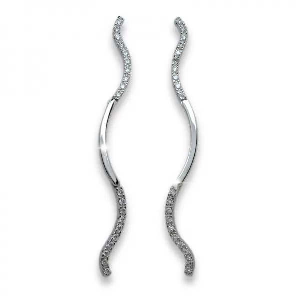 Dámske náušnice s diamantmi DF2020