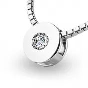 Zlatý prívesok z bieleho zlata 10912-B-ZIR