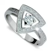Zásnubný prsteň z bieleho zlata ZP1970