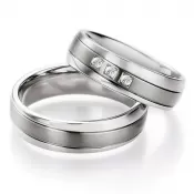 Snubné prstene oceľové s titánom TS605