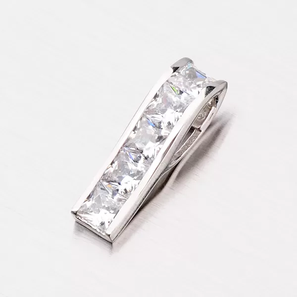 Prívesok z bieleho zlata 13-035