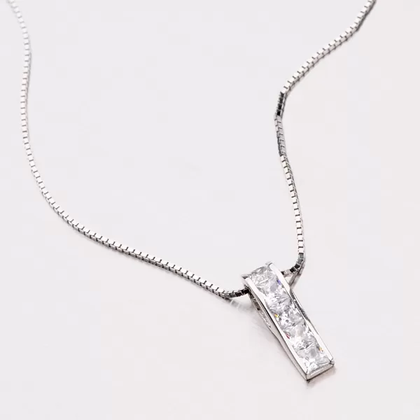 Prívesok z bieleho zlata 13-035