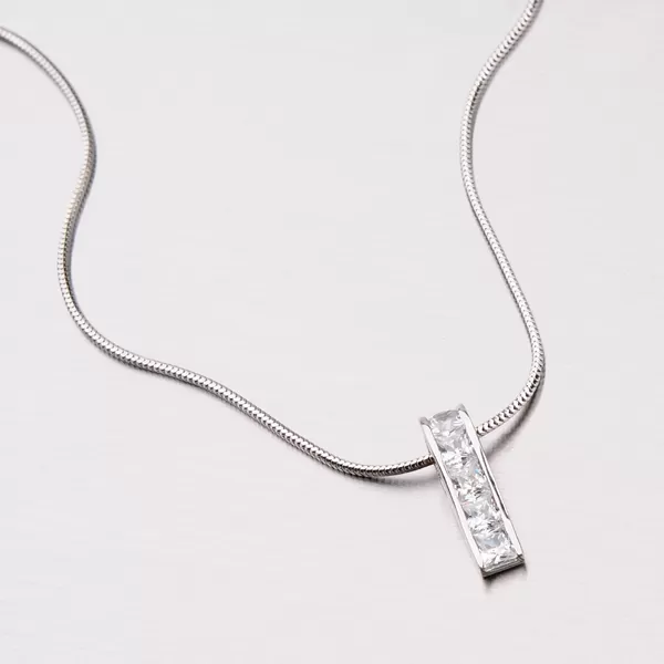 Prívesok z bieleho zlata 13-035