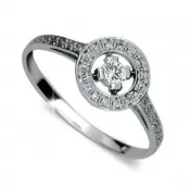 Dámsky prsteň s diamantmi DF1990