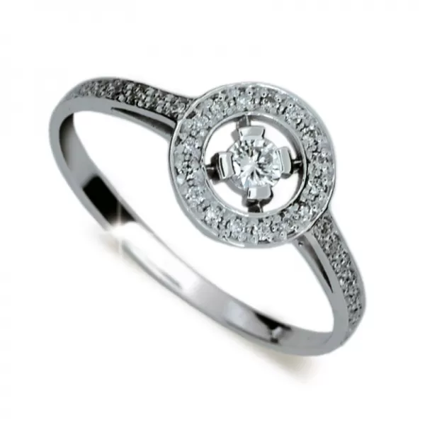 Dámsky prsteň s diamantmi DF1990