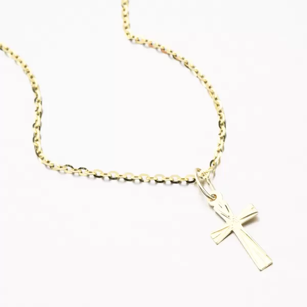 Zlatý krížik - ručne rytý 322-0097